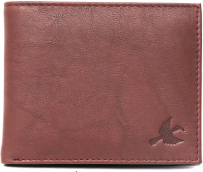 Hornbull Men Maroon Genuine Leather Wallet(3 Card Slots)