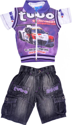

Good Boy Boys T-shirt(Purple, Moff