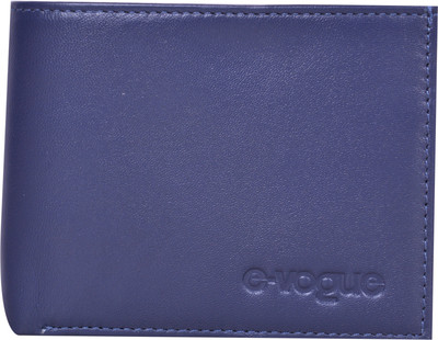 

Evogue Men Blue Genuine Leather Wallet(4 Card Slots)