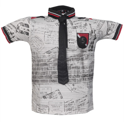 Awack Boys Printed Cotton T Shirt(Red, Pack of 1) Flipkart