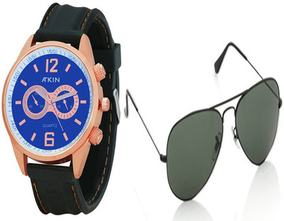 Atkin Wrist Watch Men's Combo