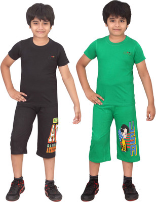 

Dongli Boys Casual(Multicolor, Black green black green