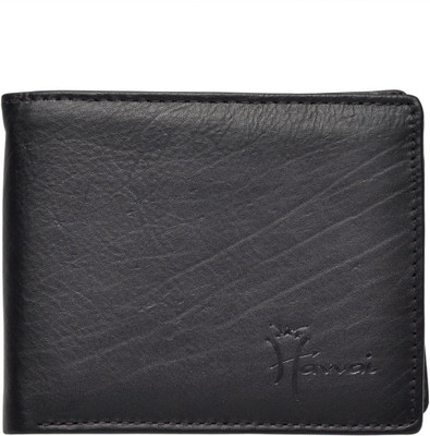 

Hawai Men Casual, Formal Black Genuine Leather Wallet(6 Card Slots), Black-01