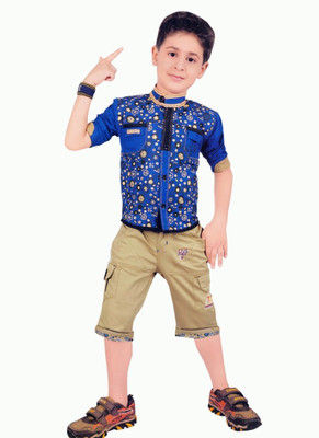 Hey Baby Boys T-shirt(Blue)