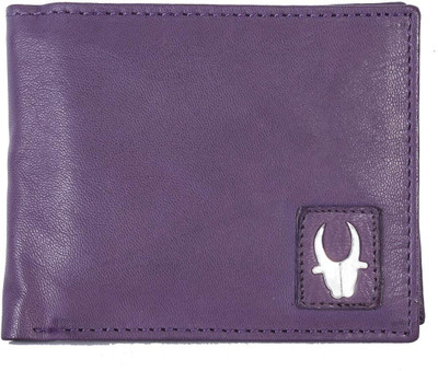 90% OFF on WildHorn Men Casual, Formal Purple Genuine Leather Wallet(6 Card Slots)