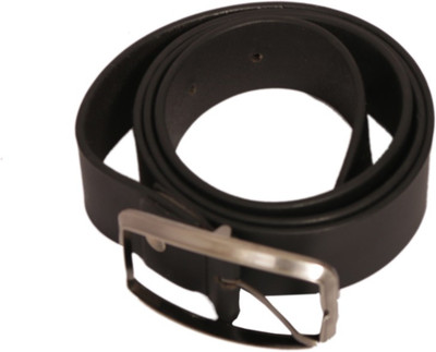 

Wallmen Men Formal Black Genuine Leather Belt, Black - bbkl14