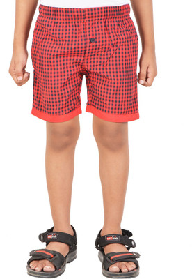 

Gkidz Short For Boys Cotton Linen Blend, Cotton Nylon Blend, Cotton Linen Blend(Red, Pack of 1