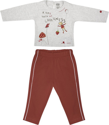 

Wow Mom Boys Casual T-shirt(Beige, Ecru melange
