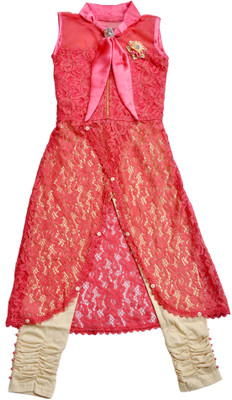 

Hey Baby Girls Party(Festive) Top Jegging(Red