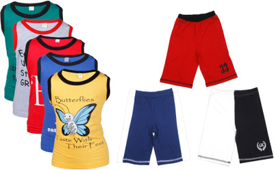 

Gkidz Boys Casual Vest Shorts(Multicolor