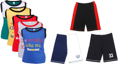 

Gkidz Boys Casual Vest Shorts(Multicolor