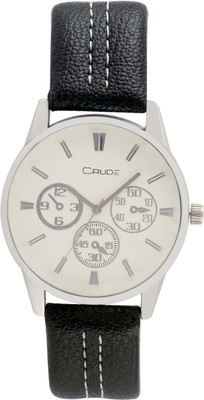 

Crude rg87 Bond collection steel case leather strap white dial perfect watch for boy Watch - For Men