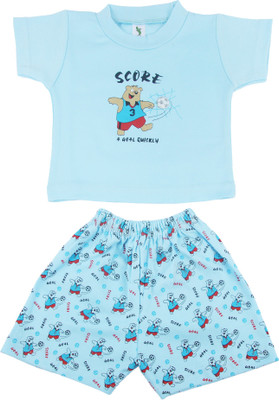 Cucumber Boys Casual T-shirt(Blue) available at flipkart for Rs.189