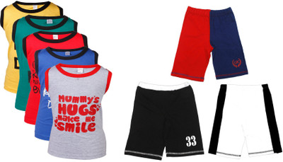 

Gkidz Boys Casual Vest Shorts(Multicolor