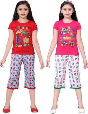 SINI MINI Girls Casual Pyjama Pyjama(Multicolor)