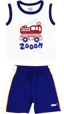 

Wow Mom Boys Casual T-shirt(Multicolor, Off white