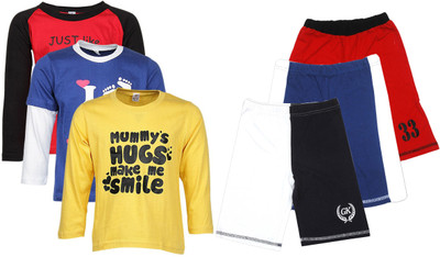 

Gkidz Boys Casual T-shirt, Multicolor