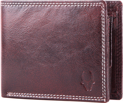 

WildHorn Men Casual, Formal Maroon Genuine Leather Wallet(6 Card Slots), Red