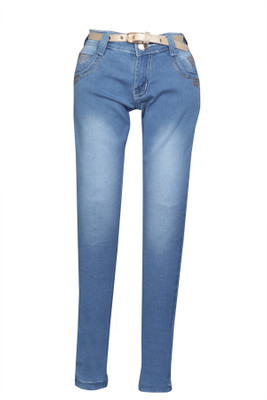 

Fck-3 Girls Casual Jeans(Blue, Stone