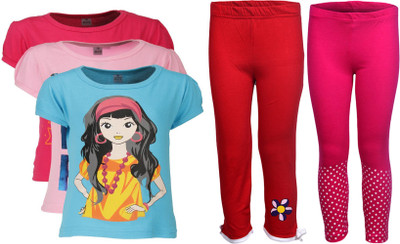

Gkidz Girls Casual T-shirt, Multicolor