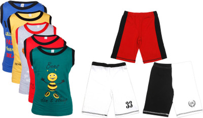 

Gkidz Boys Casual Vest Shorts(Multicolor