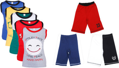 

Gkidz Boys Casual Vest Shorts(Multicolor
