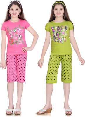 SINI MINI Girls Casual Pyjama Pyjama(MEGANDI_MPINK)