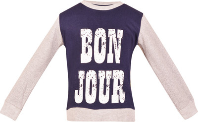 

Gkidz Full Sleeve Printed Boys Sweatshirt, Dark blue
