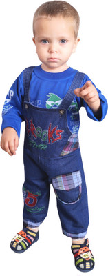 

Ahhaaaa Boys Dungaree T-shirt(Blue