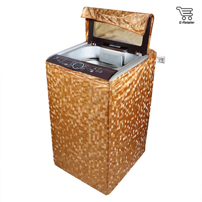E-Retailer Top Loading Washing Machine  Cover(Width: 59 cm, Orange)
