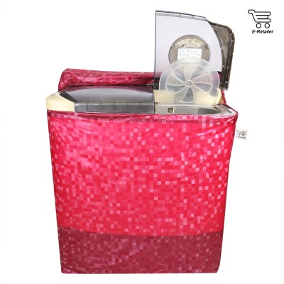 E-Retailer Semi-Automatic Washing Machine  Cover(Width: 84 cm, Red)