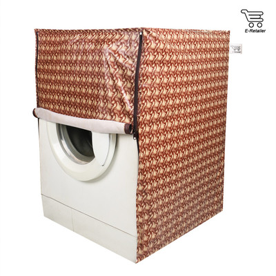 E-Retailer Front Loading Washing Machine  Cover(Width: 58 cm, Brown)