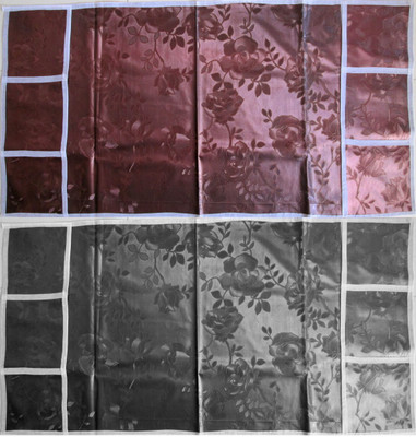 

Goldcave Refrigerator Cover(Universal Fridge Top cover - 6 Pockets - Silver & Maroon - Set of 2), Multicolor