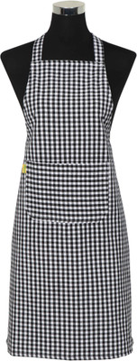 

Florina Cotton Home Use Apron - Free Size(Black, White, Single Piece)