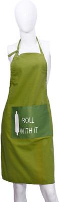 

Nostaljia Cotton Chef's Apron - Medium(Green, Single Piece)