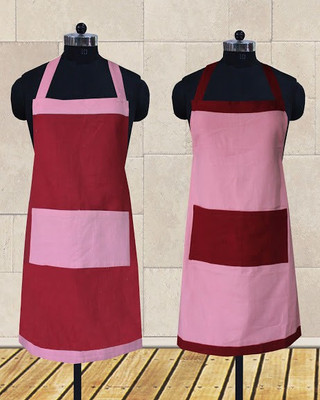 33% OFF on Dekor World Cotton Home Use Apron - Free Size(Maroon, Pink, Pack of 2) 33% OFF on Dekor World Cotton Home Use Apron - Free Size(Maroon, Pink, Pack of 2)