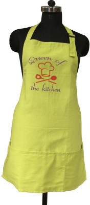 

Lushomes Cotton Home Use Apron - Free Size(Green, Single Piece)