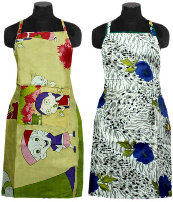 

Shivkirpa Nylon Home Use Apron - Medium(Multicolor, Pack of 2)