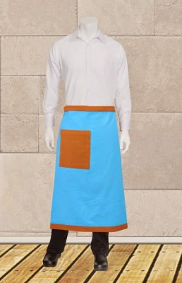 Dekor World Cotton Home Use Apron - Free Size(Blue, Orange, Single Piece)