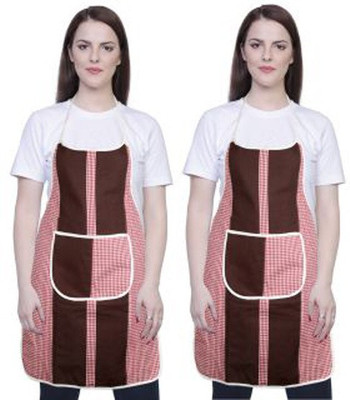 

Shreejee Cotton Home Use Apron - Free Size(Multicolor, Pack of 2)