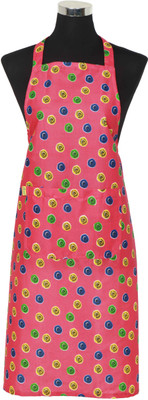 

Florina Polyester Home Use Apron - Free Size(Pink, Single Piece)