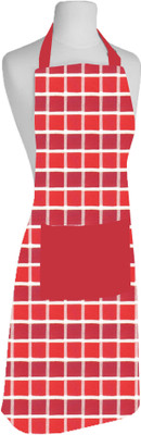 

Airwill Cotton Home Use Apron - Free Size(Red, Single Piece)