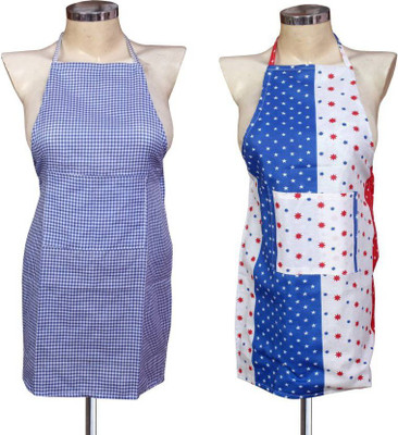 

Shreejee Cotton Home Use Apron - Free Size(Multicolor, Pack of 2)
