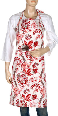 

Rajrang Cotton Home Use Apron - Free Size(Red, Single Piece)