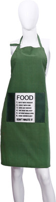 

Nostaljia Cotton Chef's Apron - Medium(Green, Single Piece)