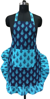 

Lushomes Cotton Chef's Apron - Free Size(Blue, Single Piece)