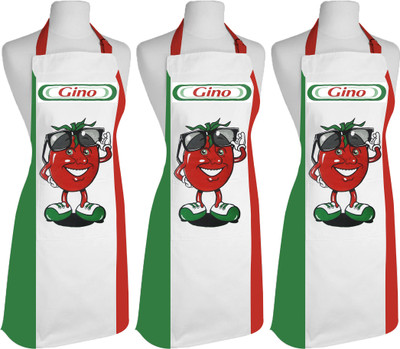 AIRWILL Cotton Chef's Apron - Free Size(Multicolor, Pack of 3)