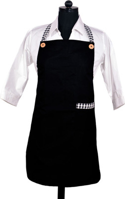

SwitchOn Polyester Home Use Apron - Free Size(Black, Single Piece)