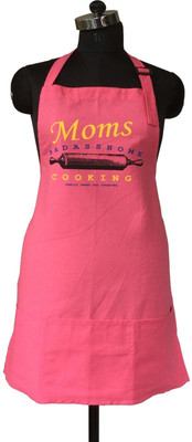 

Lushomes Cotton Home Use Apron - Free Size(Pink, Single Piece)
