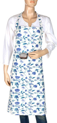 

Rajrang Cotton Chef's Apron - Free Size(Blue, White, Single Piece)